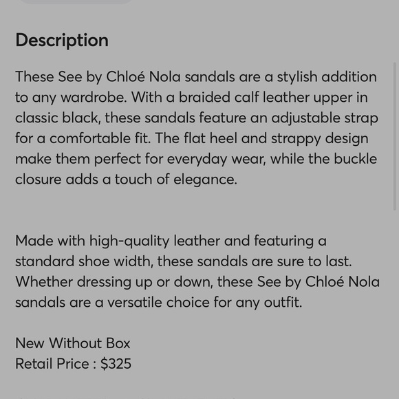 See by Chloe Black Braided Nala Leather Sandal Size 39/9 - Picture 12 of 12